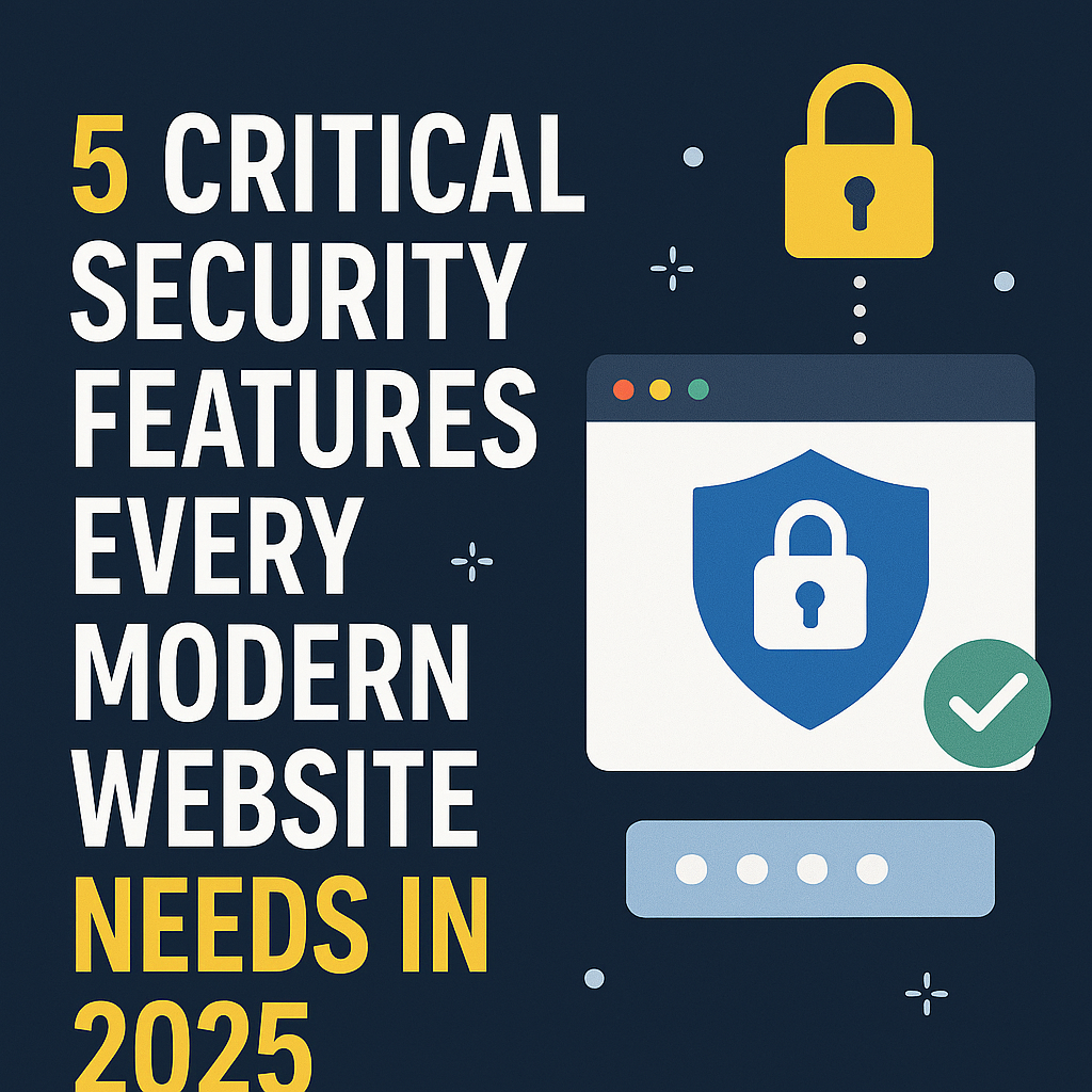 5 Critical Security Features Every Modern Website Needs in 2025